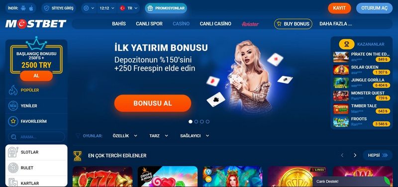 Mostbet Kupon Kodu - 45.000'e Kadar %150 Hoş Geldin Bonusu + 250 Ücretsiz Bahis Kazanın Mostbet Kupon Kodu - 45.000'e Kadar %150 Hoş Geldin Bonusu + 250 Ücretsiz Bahis Kazanın